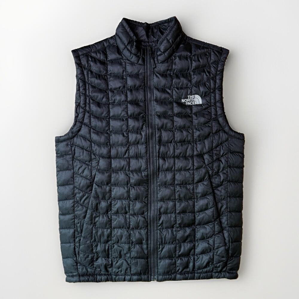 The North Face Thermoball Vest Small Black Full Zip Insulated Puffer Colorado